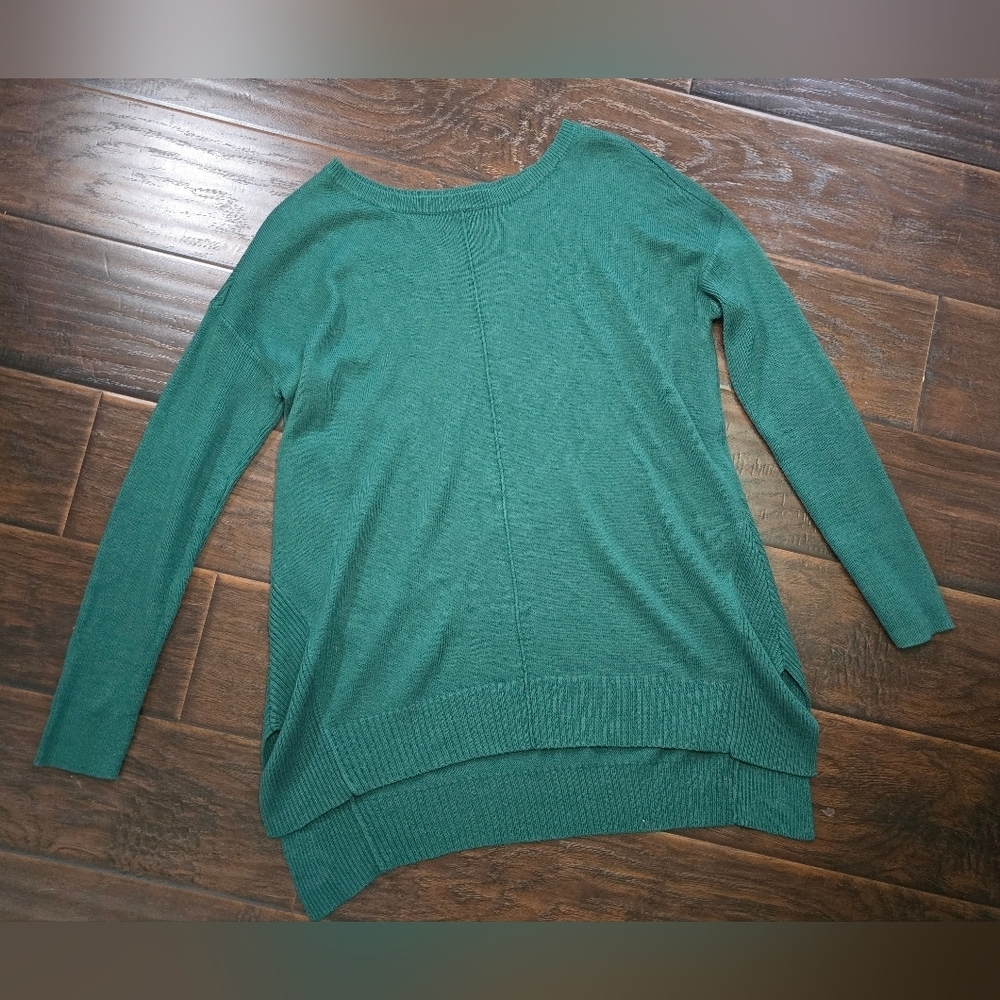 A New Approach Womens Green Casual Knit Pullover Sweater Size Large